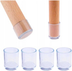 Nakładki Ochronne na Nogi Meblowe - Redukcja Hałasu i Ochrona Podłogi - 20mm - 4 Sztuki