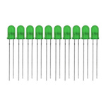 Dioda LED 5mm Zielona Dyfuzyjna 20mA - 10 SztukDioda LED RGB 5mm ze Wspólną Anodą, Prąd 22mA na Kolor - Idealna do Zastosowania w Arduino Jako Dioda Kontrolna LED