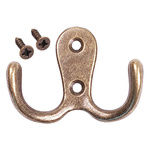 Wieszak Podwójny Ścienny Retro Metalowy Haczyk A2700 - Idealny do Przedpokoju i Łazienki