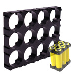 Plastikowa Obudowa 3x4 do Pakietowania Akumulatorów Li-Ion 18650 - 12 Sztuk