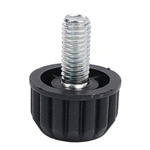 Noga meblowa regulowana czarna - stabilizacja mebli i ochrona podłogi