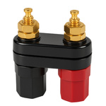 Gniazdo Głośnikowe Podwójne Bananowe 4mm Wtyk Bananowy