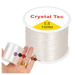 Żyłka Do Bransoletek DIY Sznurek Gumowy Guma Elastyczna 0,8mm 100m