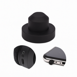 Silikonowa Zaślepka Portu Sieciowego Audio - Czarna - Ochrona przed Zabrudzeniem i Zakurzeniem