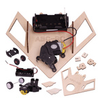 Robot Omijający DIY Drewniana Zabawka Edukacyjna Z Sklejki