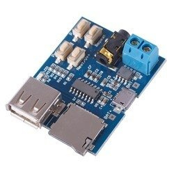 Moduł Odtwarzacza Mp3 z Wzmacniaczem 2W i Czytnikiem Kart TF/USB - Arduino