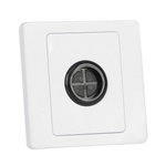 Wypust kablowy ścienny 21mm - Kompletny zestaw z osłoną i gumowym pierścieniem