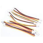 Gniazdo Micro JST z przewodem 200mm - Dwa Gniazda - 3 Pin Raster 1.25 - MCX - Żeński - Złącze Męskie do Mini Helikoptera RC, Samolotu, Pasków LED, Lampek LED, Baterii, Akumulatorów itp.