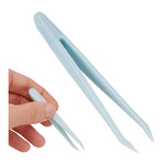 Pęseta Plastikowa 8cm Prosta Uniwersalna Narzędzie Precyzyjne Bezpieczne Wygodne