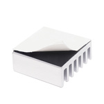 Radiator aluminiowy z klejem 14x14x6mm srebrny - idealny do chłodzenia niewielkich komponentów