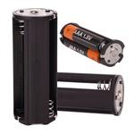 Koszyk na Baterie 3xAAA - Okrągły Pojemnik Czarny - Idealny do Zasilania Odbiorników i Budowy Urządzeń DIY