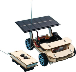 Samochód z Pilotem z Sklejki - Zabawka DIY z Napędem Solarnym - Edukacyjny Pojazd Solar-Powered