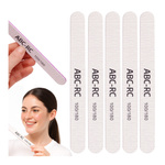 Pilnik ABC-RC Prosty 100/180 Do Paznokci Średnioziarnisty 5szt