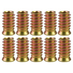 Mufa do Drewna Dwugwintowa M6x20mm - 10 Sztuk - Wypustka Meblowa - Wkręt - Nakrętka Odporna na Korozję