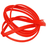 Oplot Poliestrowy Czerwony do Przewodów 4mm/8mm - Elastyczny i Oszczędzający Miejsce - 1mb