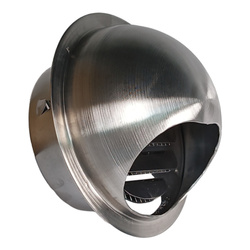 Czerpnia Powietrza - Ścienna Wyrzutnia - Kratka Wentylacyjna Ścienna - Okapnik fi 96mm