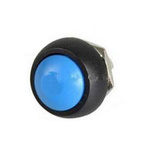 Przycisk Chwilowy Monostabilny Reset 250V-1A 12mm Niebieski