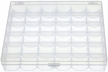 Organizer na Szpulki do Maszyny - Praktyczne Pudełko z 36 Przegródkami