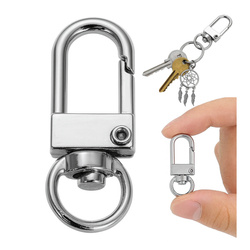 Karabińczyk metalowy z krętlikiem - Idealny brelok do kluczy i nie tylko