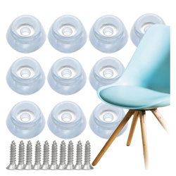 Podkładka Antypoślizgowa do Krzesła 10szt - Ochrona Powierzchni Podłogowych 1,8x1,7cm