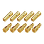 Konektory GOLD 3,5mm Wtyk z Gniazdem Banan Para do Audio Elektroniki 5 par