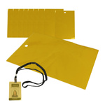 Etui Na Identyfikator Przepustkę Pokrowiec Na Kartę Pomarańczowy Neon 10szt