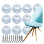 Podkładka Antypoślizgowa do Krzesła 10szt - Ochrona Powierzchni Podłogowych 1,8x1,7cm