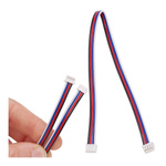 Gniazdo Micro JST z przewodem 200mm - 4 PIN raster 1.25 - Stabilne złącze MCX