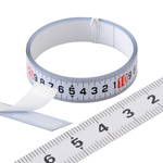 Samoprzylepna Taśma Pomiarowa 1 Metr Biała Precyzyjne Pomiary Majsterkowiczom Hobbystom Przemysł