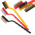 Uniwersalny zestaw 3 szczotek do usuwania rdzy i farb - stalowa, mosiężna, nylonowa