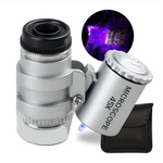 Mikroskop Jubilerski 45x z Oświetleniem LED - Doskonałe Powiększenie do Badania Biżuterii, Monet i Drobiazgów