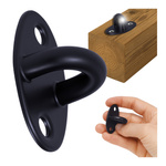 Solidny Uchwyt Sufitowy Czarny 39mm - Elegancki i Wytrzymały