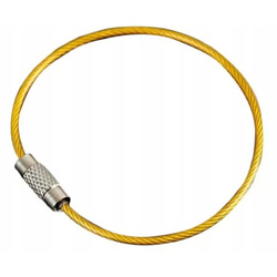 Żółta Zawieszka Brelok Stalowy do Kluczy - Solidne i Praktyczne Narzędzie 15cm