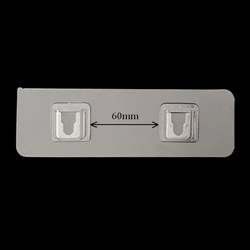 Wieszak Uniwersalny z Podwójną Klamrą Samoprzylepny Uchwyt - Idealny do Pilota TV, Klimatyzacji i Telefonu