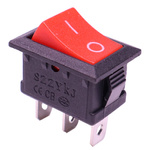 Przełącznik kołyskowy ON/OFF czerwony mat 21x15mm 230V 3PIN - do urządzeń elektrycznych, elektronicznych, RTV, AGD