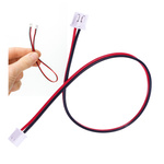 Gniazdo Micro JST z przewodem 200mm - dwa gniazda - 2 PIN raster 1.25 - MCX - żeński (female) - Idealne złącze dla mini helikoptera RC, samolotu, pasków LED, lampek LED, baterii, akumulatorów i więcej!