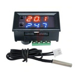 Elektroniczny Termostat 12V z Regulatorem Temperatury - Kontrola od -50°C do 110°C - Red-Blue Display