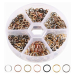 Zestaw Kreatywnych Pierścieni do Tworzenia Biżuterii - Mix Kolorów w Praktycznym Organizerze