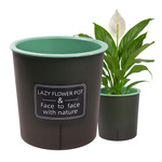 Doniczka Samonawadniająca CANDLE - Czarno Zielona 9cm Osłona Roślin