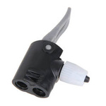 Głowica Pompki Pneumatycznej do Roweru z Podwójnym Wejściem i Uniwersalną Końcówką do Nadmuchiwania - Idealna do Wszystkich Zaworów!