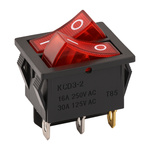 Przełącznik Kołyskowy KCD3 - Podwójny Przełącznik  Podświetlany ON/OFF 220V 16A/220-250V 6 PIN