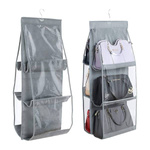 Organizer na torebki do zawieszenia w szafie z 6 kieszeniami - Idealne rozwiązanie do przechowywania i ochrony przed kurzem