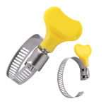 Opaska zaciskowa z motylkiem do mocowania rur i węży - metalowa obejma ślimakowa 10x16mm