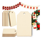 10x Ozdoba Świąteczna ze Sklejki 57x32mm Przywieszka do Pomalowania Formatka