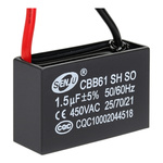 Kondensator Rozruchowy 1.5uF 400VAC z Przewodami do Silników
