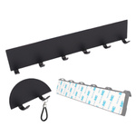 Wieszak ścienny metalowy z 6 haczykami - idealny do powieszenia akcesoriów kuchennych i łazienkowych