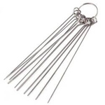 Zestaw 10 Stalowych Igieł 0.4mm-1.4mm do Precyzyjnego Wylutowywania Elektroniki