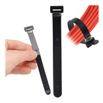 Opaska zaciskowa do spinania kabli i przewodów 10x130mm - czarna