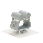 Wieszak Samoprzylepny na Mop - Szary Uchwyt Ścienny na Miotły i Narzędzia