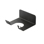 Uchwyt Metalowy na Suszarkę do Włosów - Czarny Wieszak Ścienny - Stojak Do Powieszenia Suszarki - Samoprzylepny Uchwyt na Ścianę